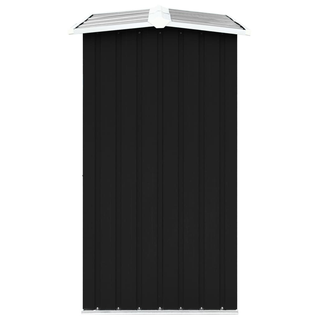 Log Storage Shed Galvanised Steel 172x91x154 cm Anthracite